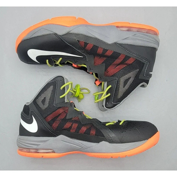 Nike Air Max Stutter Step 2  Black Gray And Coral  Men’s 7.5 (2014) #653455-001 - Picture 1 of 9